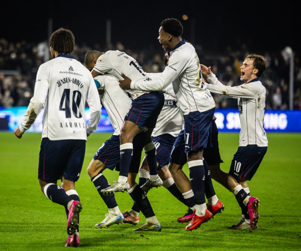 Holdet jubler efter Beijmo-scoring