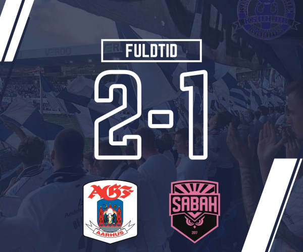 AGF - Sabah FK - Slutgrafik: 2-1.