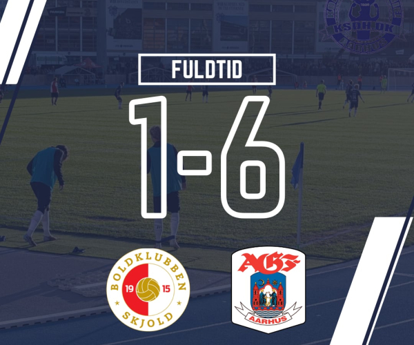 BK Skjold vs. AGF 1-6 slutgrafik.