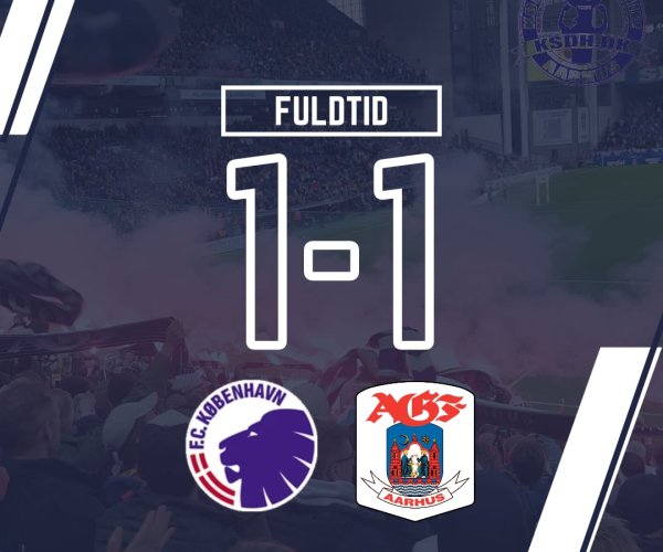 FCK - AGF 1-1 slutgrafik.