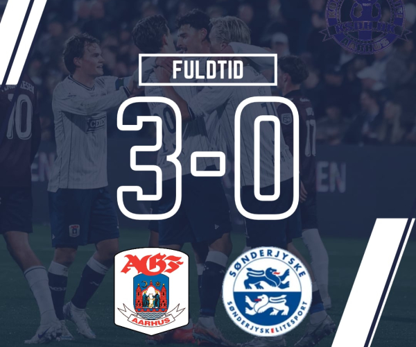 AGF vinder 3-0 over Sønderjyske.