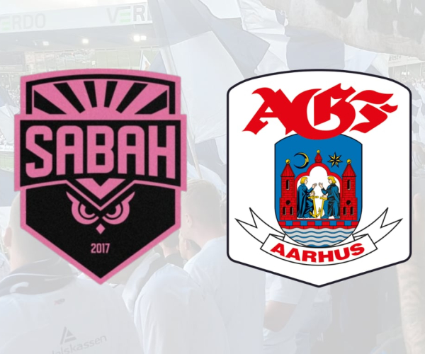 Sabah vs. AGF kampgrafik.