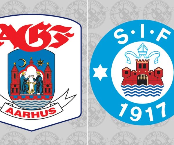 AGF's og Silkeborgs logoer