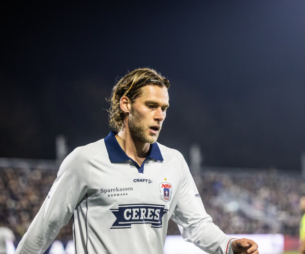 Felix Beijmo på banen mod Sønderjyske.