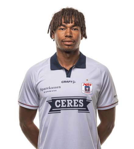 Officielt AGF spillertrup-foto af Jonas Jensen-Abbew sæsonen 2025/26