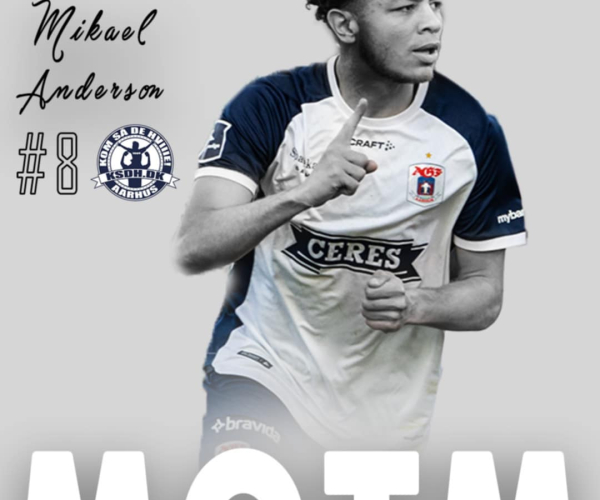 Mikael Anderson er KSDH's Kampens Spiller.