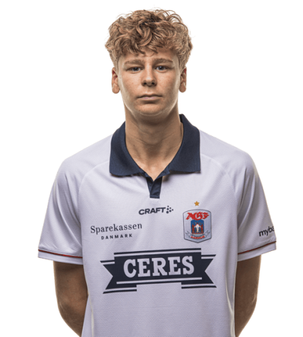 Officielt AGF spillertrup-foto af Tomas Oli Kristjansson sæsonen 2025/26