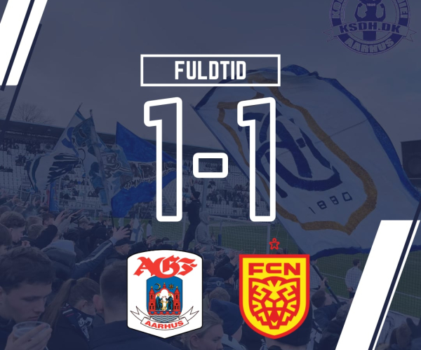 AGF og FCN spiller 1-1 på Ceres Park Vejlby.