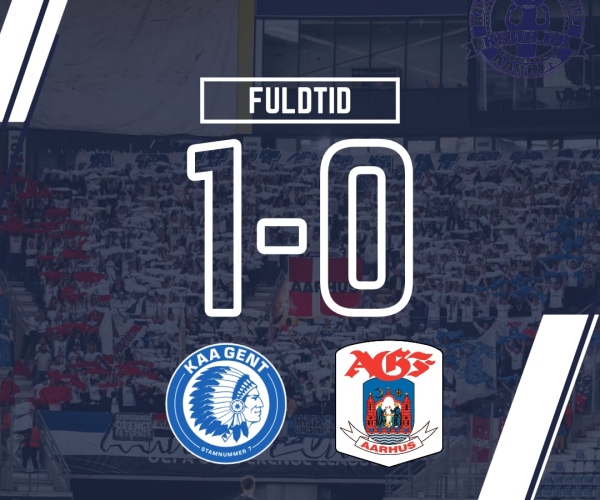 Gent vinder 1-0 over AGF i Belgien.