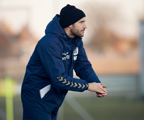 Niklas Backman på træningsbanen.