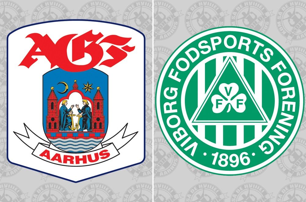 AGF vs Viborg logoer