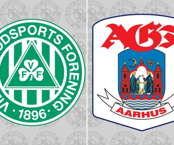Viborg vs AGF logoer