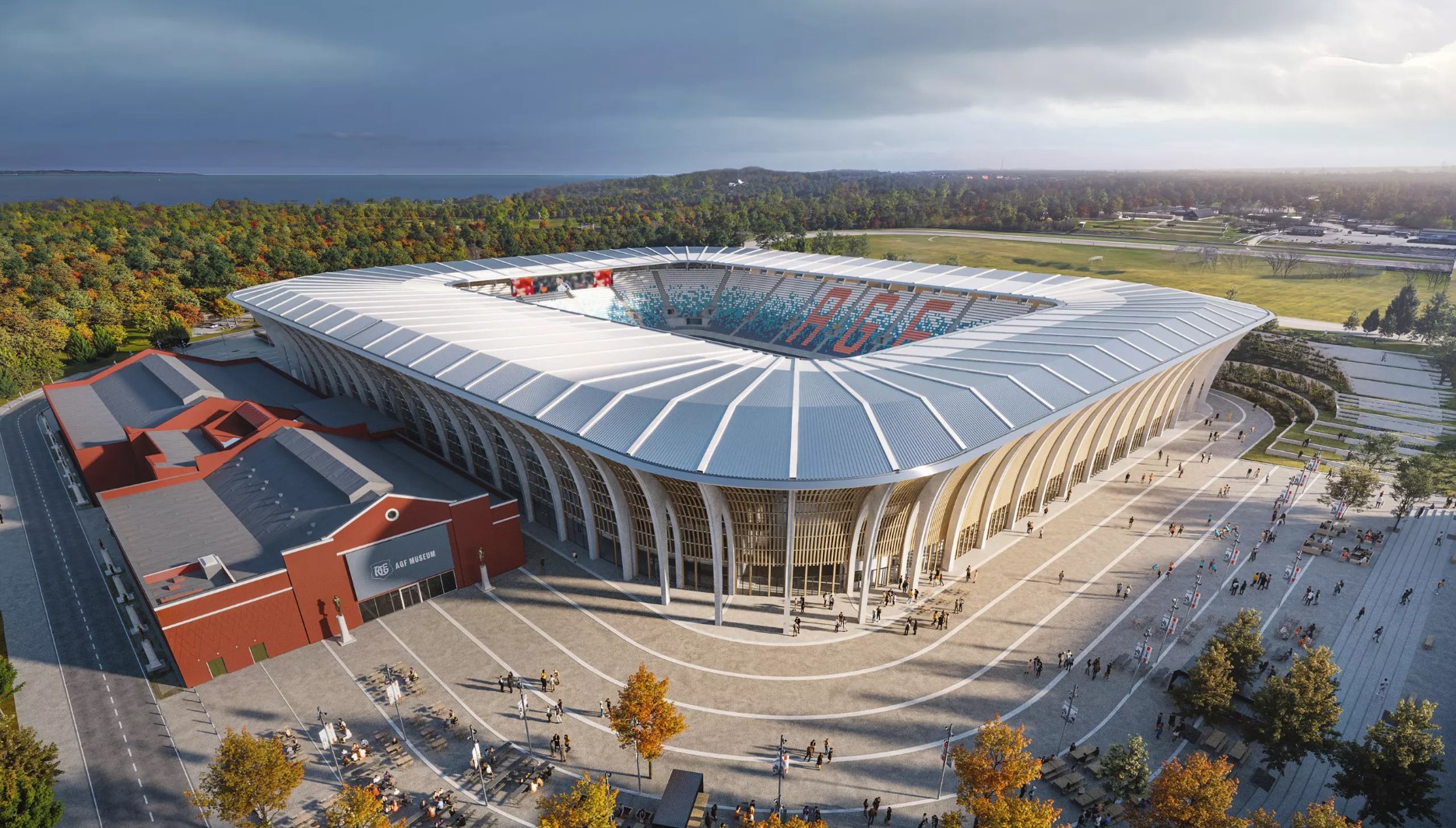 Sådan kommer Aarhus' og AGF's nye stadion til at se ud i 2026