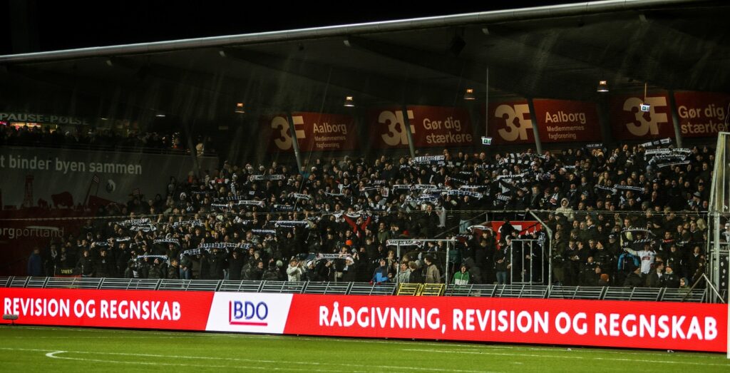 AGF fans i Aalborg d. 17. februar 2023