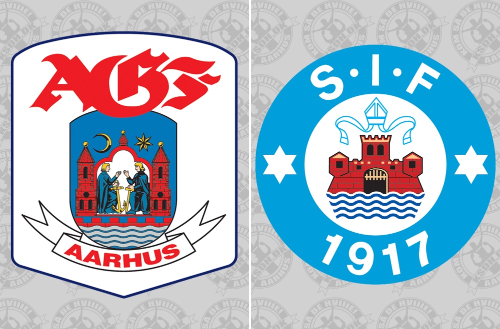 AGF's og Silkeborgs logoer