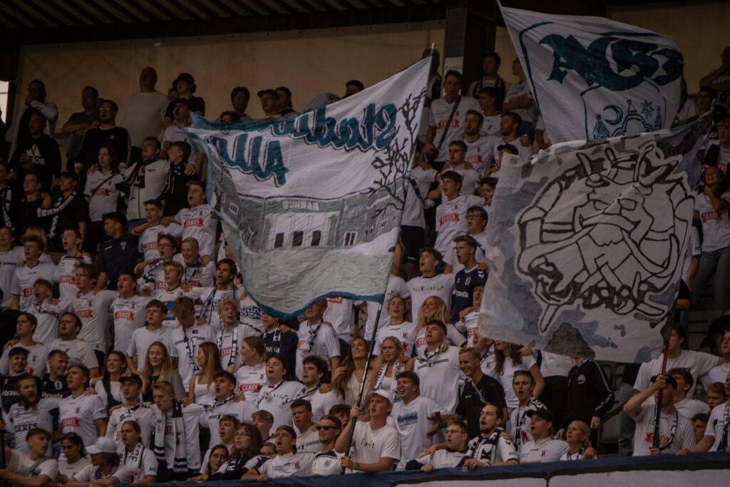 AGF fans på Ceres Park i Aarhus