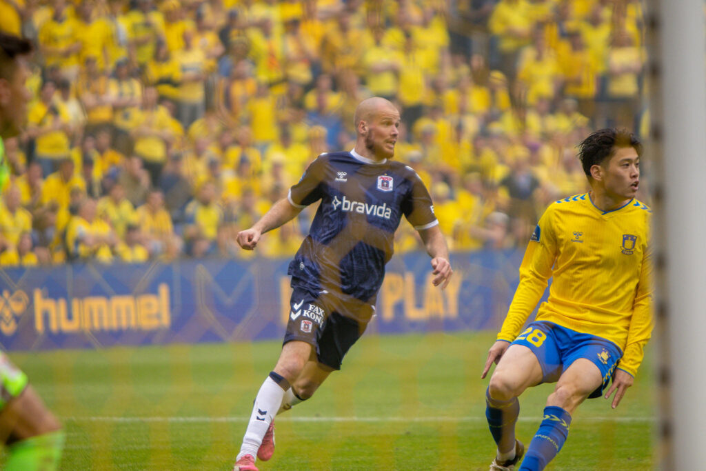 Nicolai Poulsen på Brøndby Stadion.