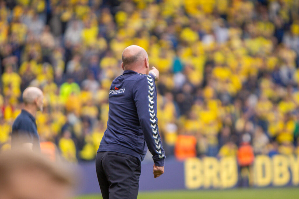 Uwe Rösler på Brøndby Stadion.