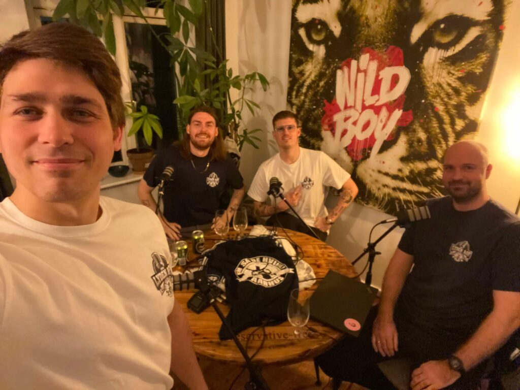Lyden AGF-panelet bestående af Jonas Roulund, Alexander Hjorth Jensen, Andreas Stenshøj og Rasmus Thomsen.