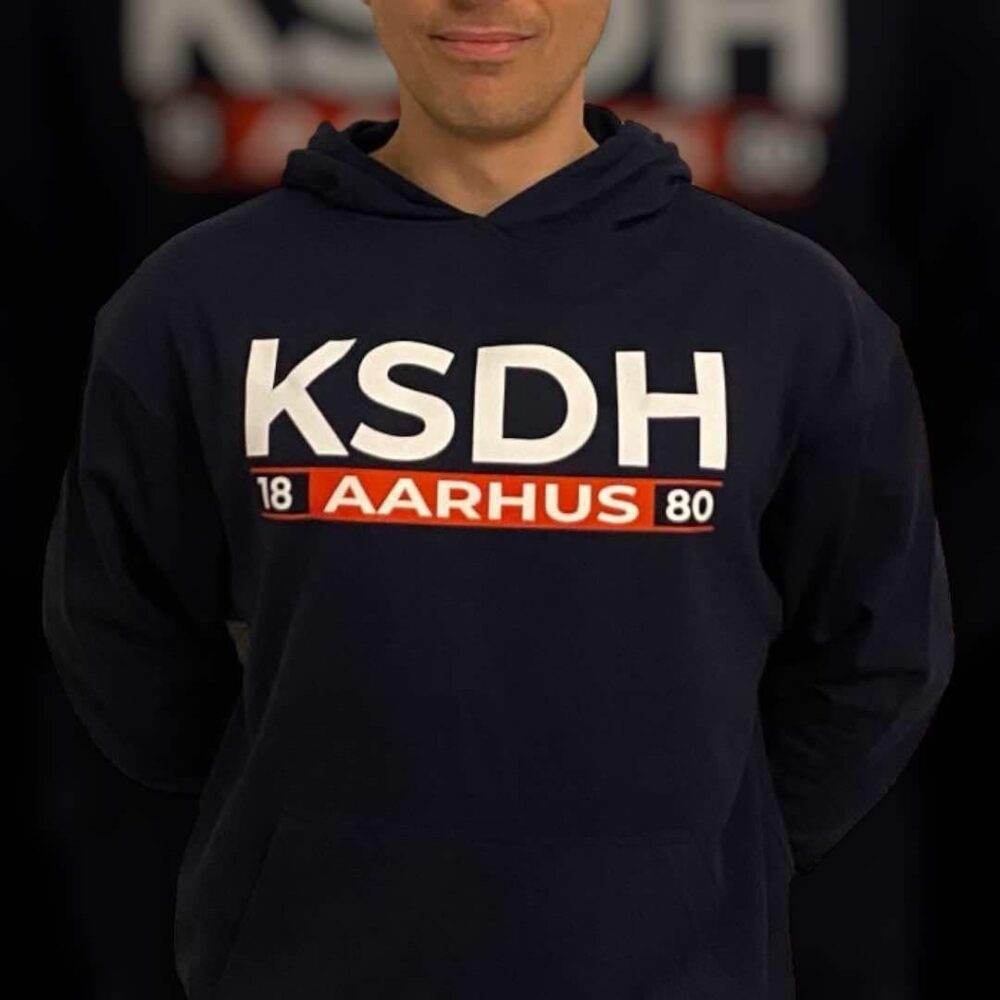 KSDH Aarhus 1880 hoodie i Blå
