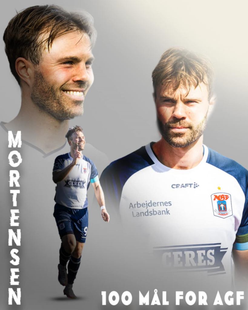 Patrick Mortensen med 100 mål for AGF.