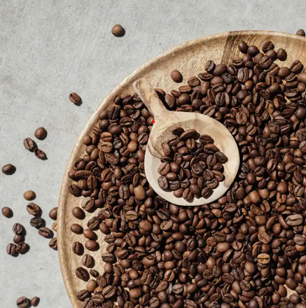 Kaffebønner fra BKI Foods A/S.