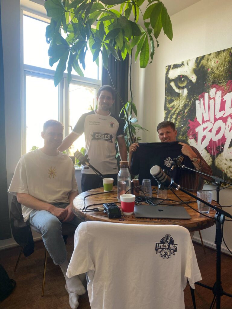Lyden AGF-panelet bestående af Frey, Jonas og Andreas.