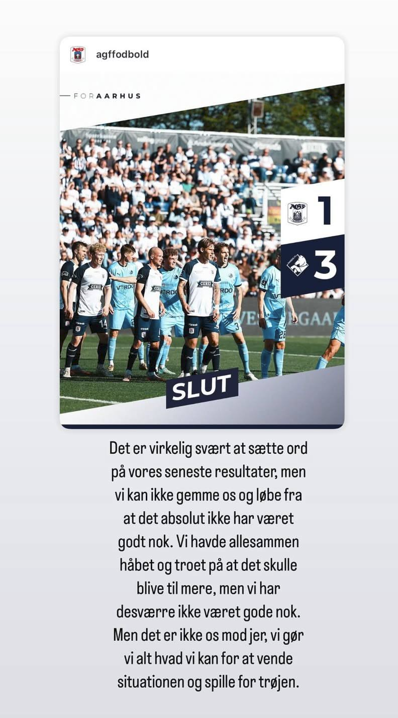 Mikael Anderson underskylder over for fansene på Instagram.