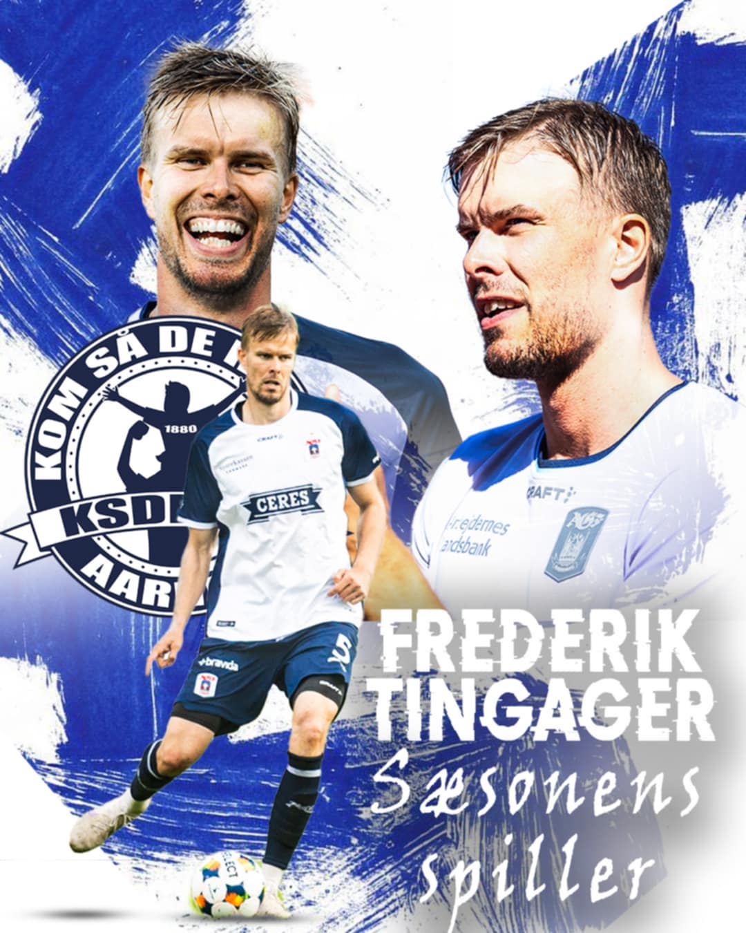 Frederik Tingager er KSDH's Årets Spiller i AGF.