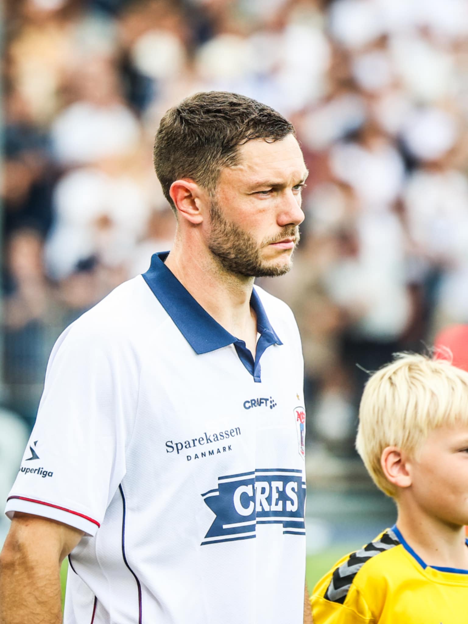 Henrik Dalsgaard på vej ind på Ceres Park Vejlby.