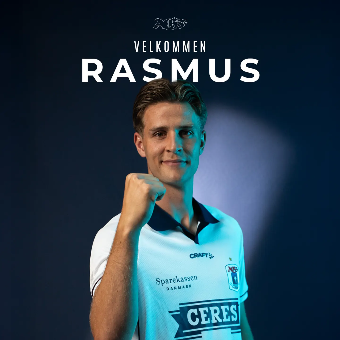 Rasmus Carstensen i AGF trøje