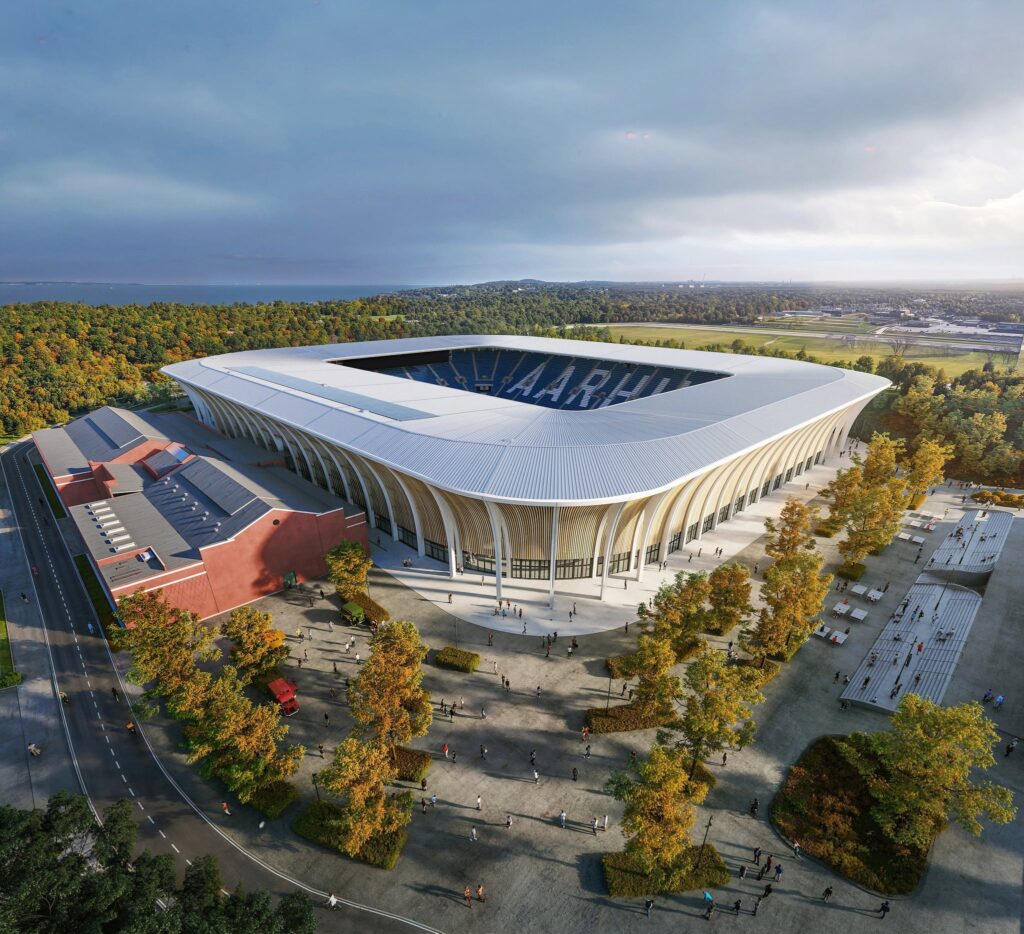 Stadion i Kongelunden - rendering fra 2025.