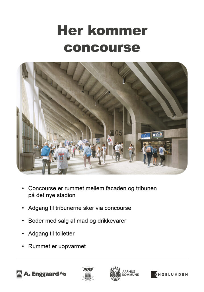 Concourse uden trællammeller.