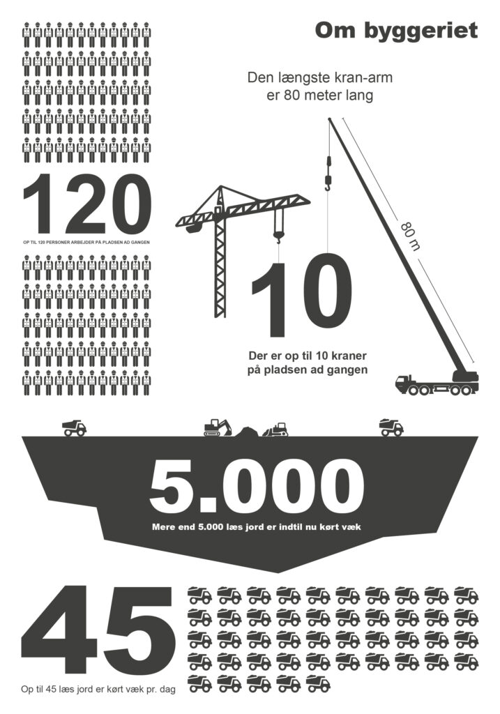 Infografik fra Kongelunden om antallet af kraner.
