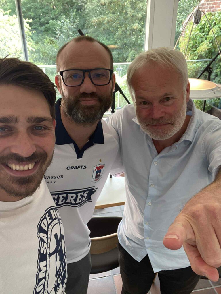 Jonas Roulund, Rasmus Fisker og Henrik Mortensen.