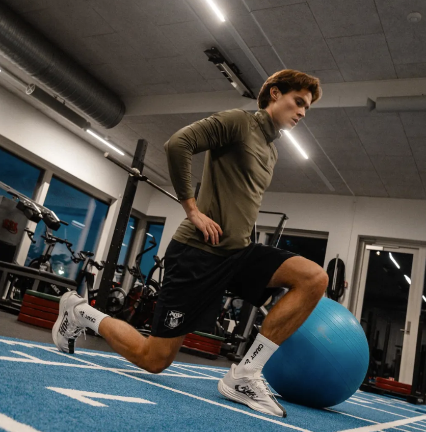 Markus Solbakken i fitness på Fredensvang.