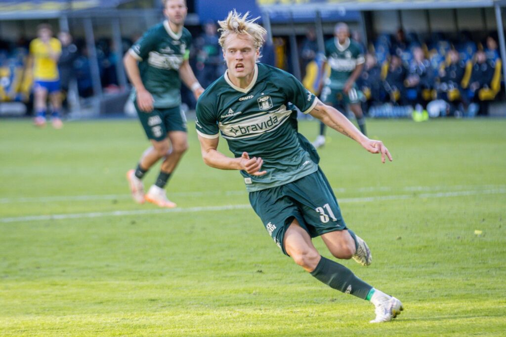 Tobias Bech på Brøndby Stadion.