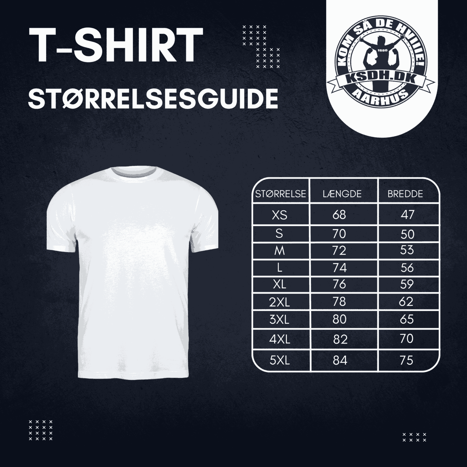 KSDH 1880 Aros T-Shirt – Blå – Voksen
