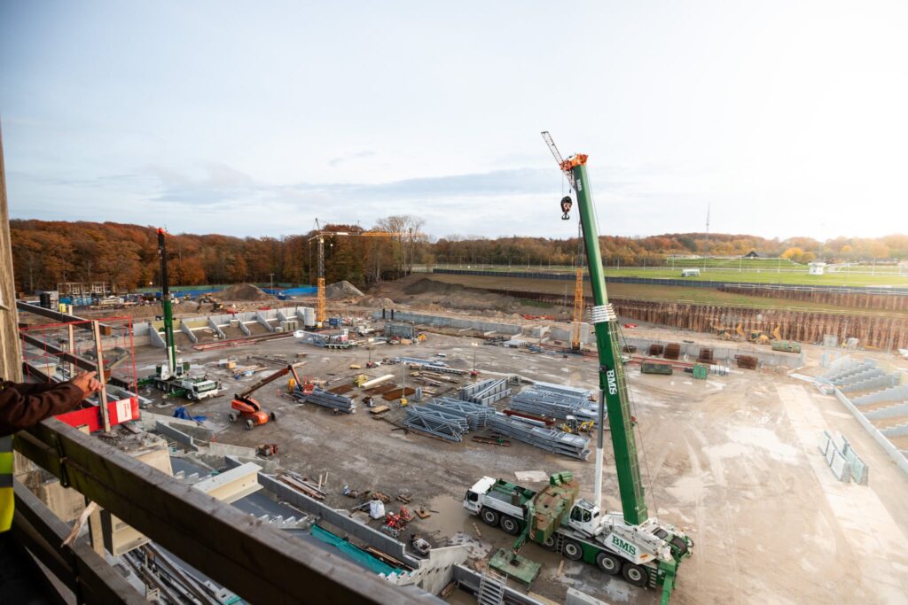 Byggepladsen i Kongelunden oktober 2025.