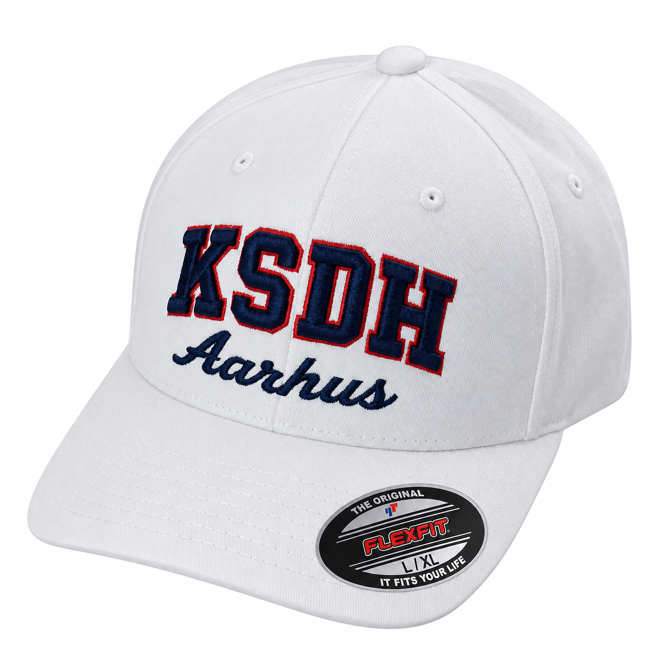 KSDH Aarhus Flexfit Cap - Hvid