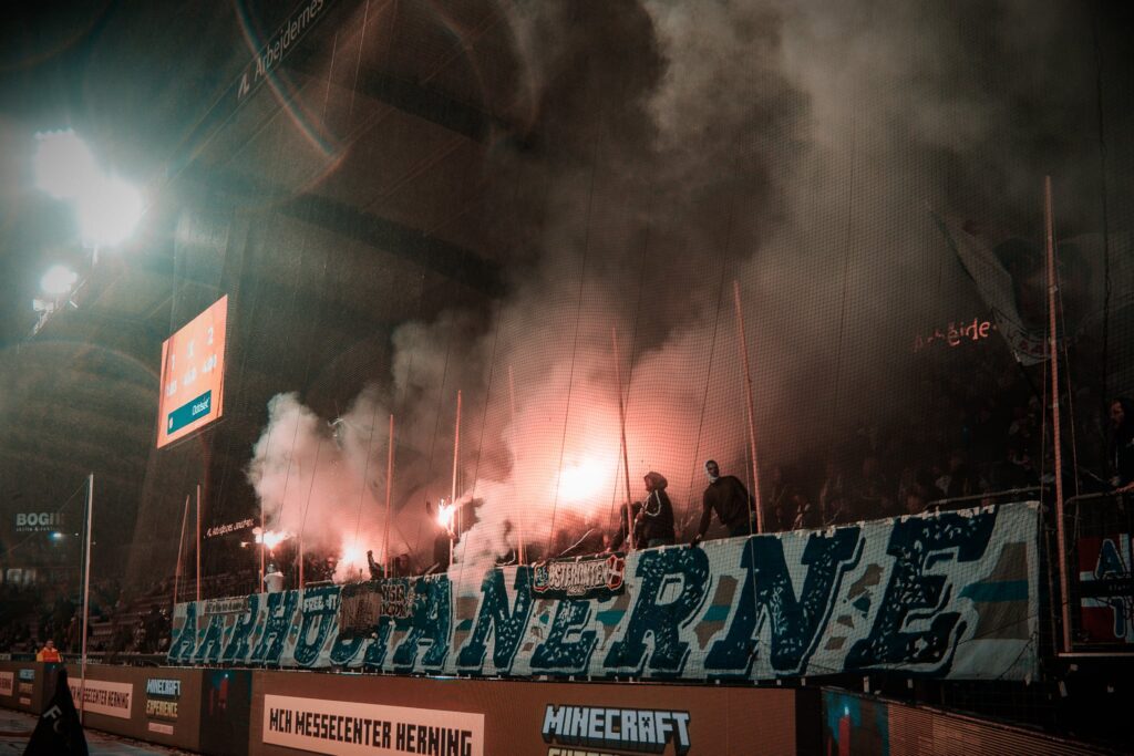 Pyroteknik på MCH Arena.