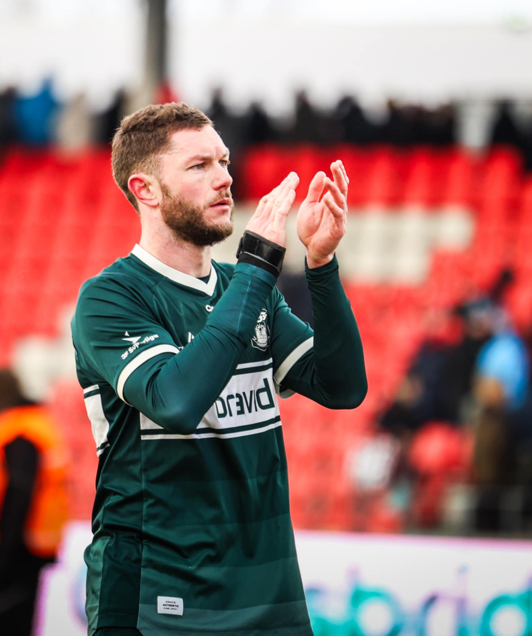 Henrik Dalsgaard i tredjetrøjen imod FC Fredericia.