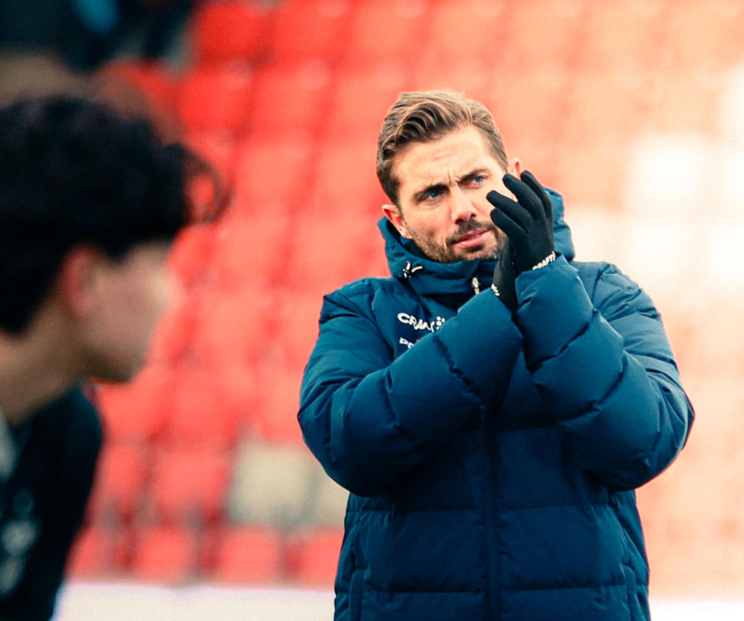 Jakob Poulsen klapper imod FC Fredericia.