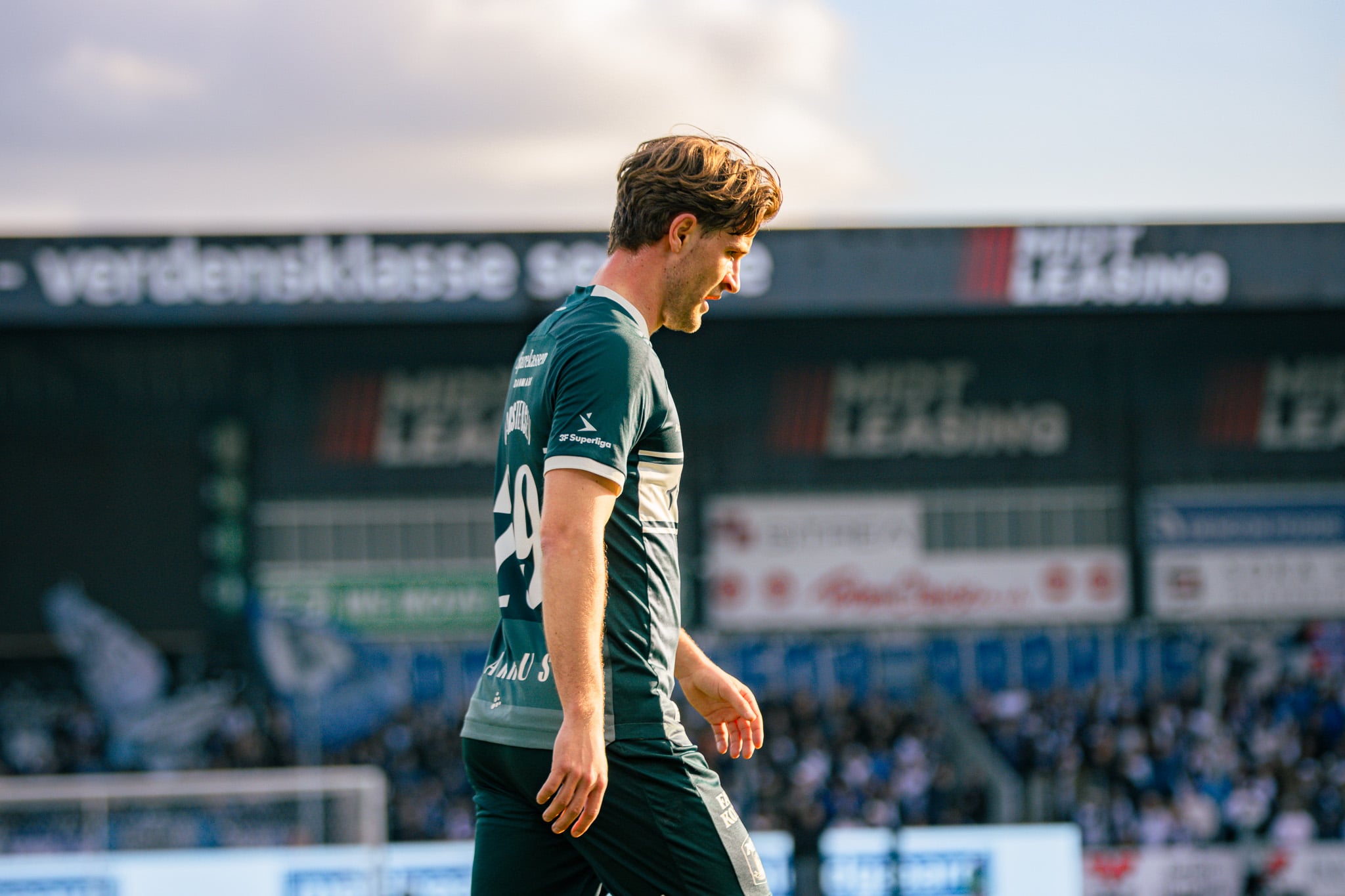 Rasmus Carstensen på banen mod Sønderjyske.