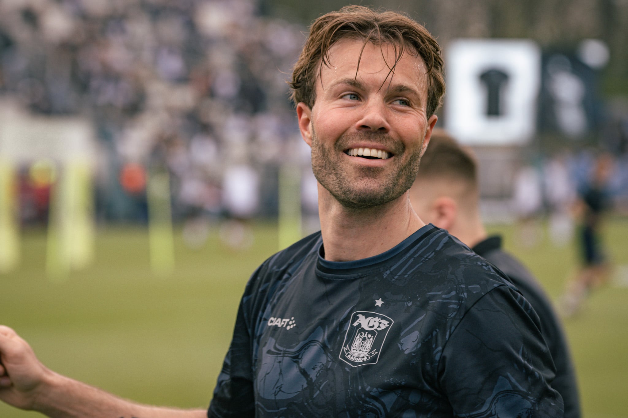 Patrick Mortensen er glad efter sejr over Sønderjyske.