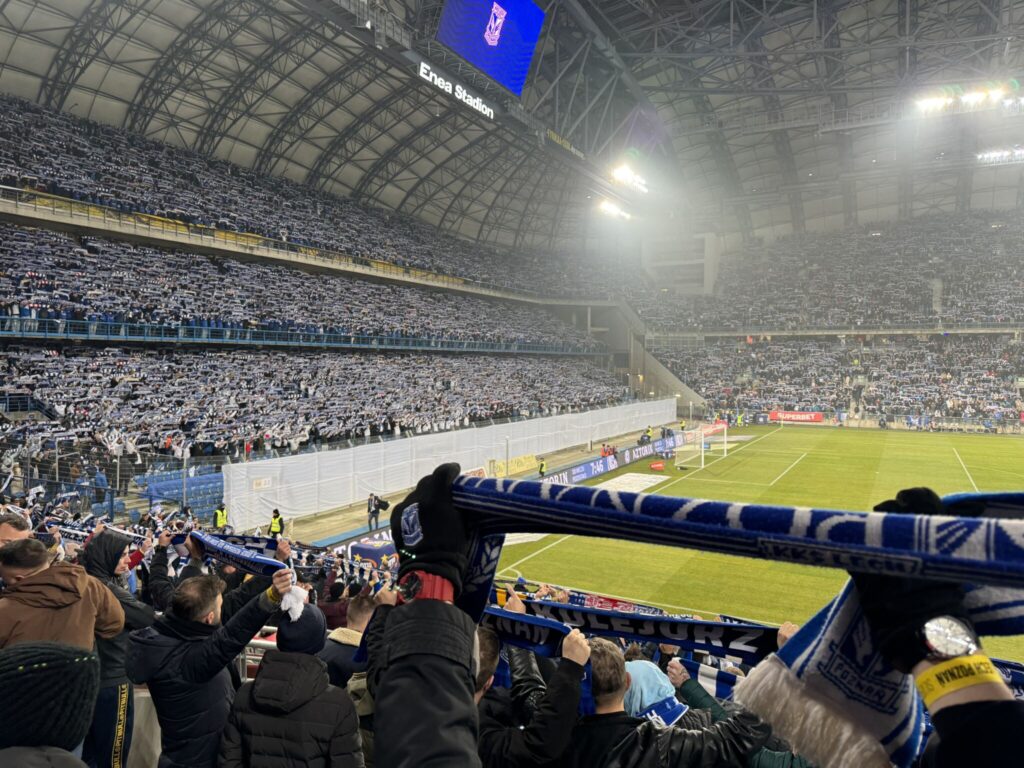 Stadionoplevelse i Poznan.