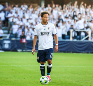 Mikael Anderson i comebackkamp imod Lech Poznan.