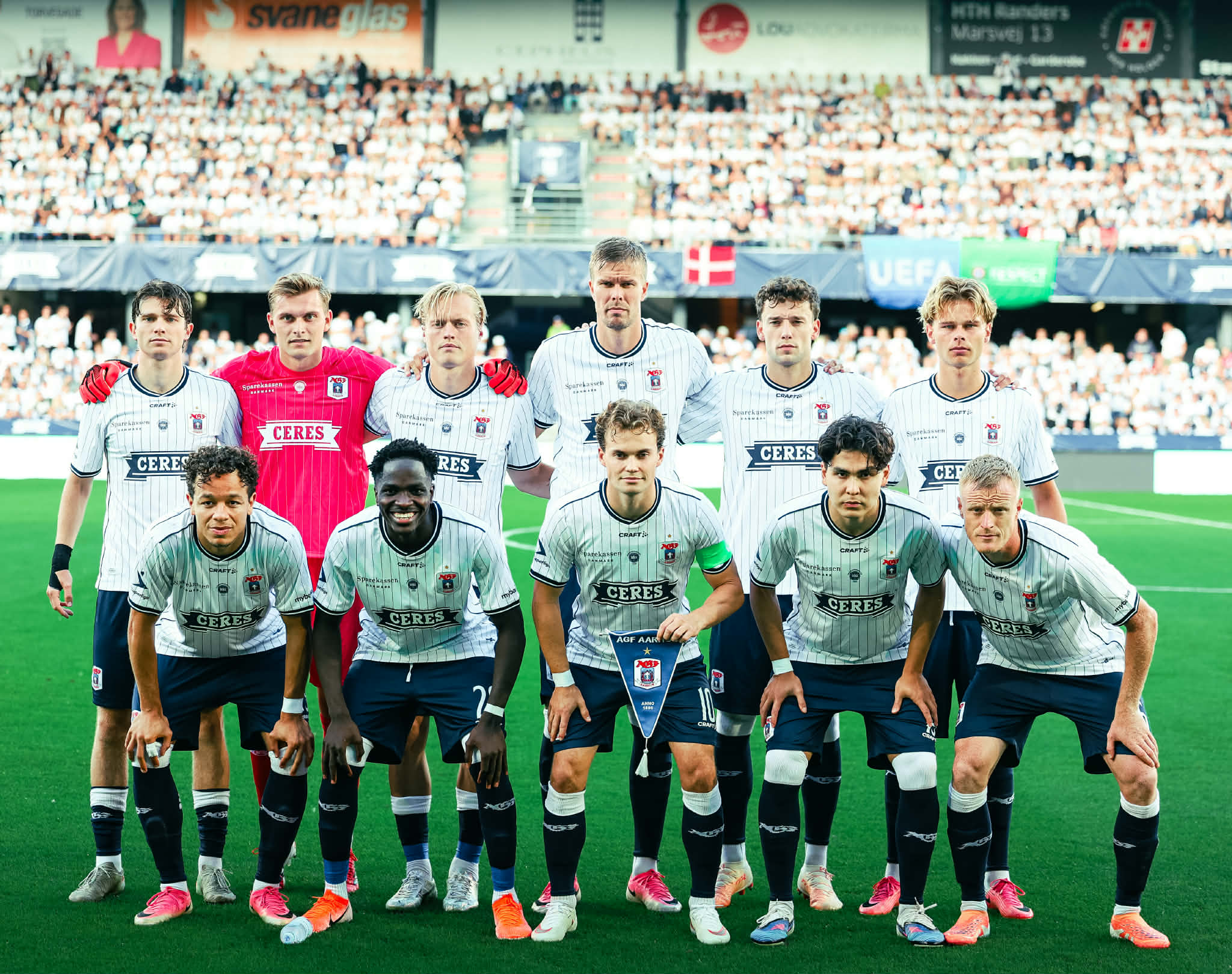 AGF-holdbillede mod Sabah FK.