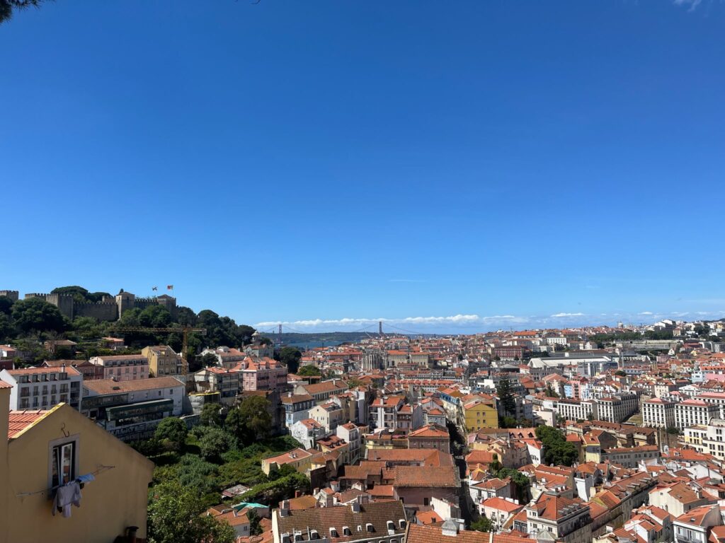 Lissabon fra toppen.