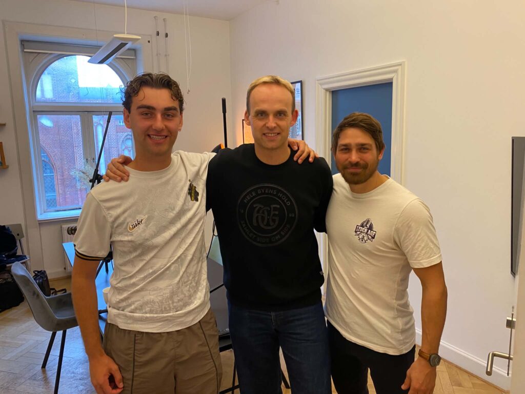 Samuel Sanfi, Mads Vad og Jonas Roulund.